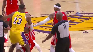 Lakers Rockets Fight|NBA Highlights|