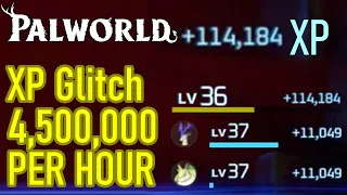 Palworld level up FAST with this INSANE XP glitch, 4,500,000 PER HOUR exp farm