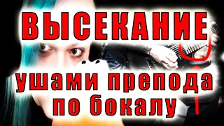 ВЫСЕКАНИЕ !!! ушами препода по бокалу !