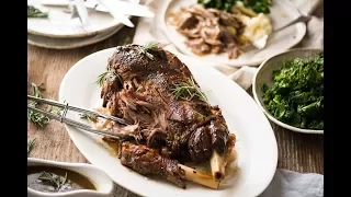 Slow Roasted Lamb Leg