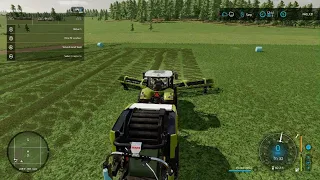 Farming Simulator 22 Claas bailer setup