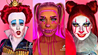 10 Seconds VS 3 Hours Makeup | Scary Clown TikTok 2023 Trend Makeup Challenge