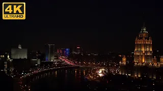 View from the window of the Crowne Plaza - World Trade Center, Moscow 12.12.20, 4K video quality