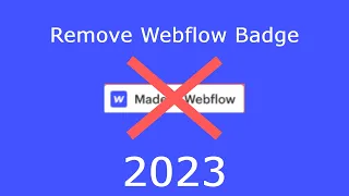 How to remove Webflow badge and export website for free 2023