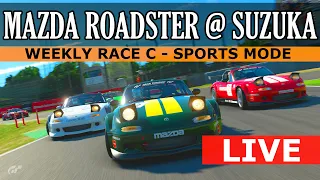 GT Sport - Weekly Race C - Mazda Roadster Touring @ Suzuka // LIVE