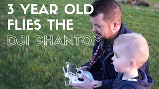 3 Year old flies a DJI Phantom 3