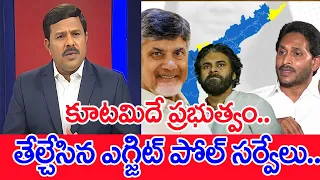 కూటమిదే ప్రభుత్వం..తేల్చేసిన ఎగ్జిట్ పోల్ సర్వేలు.. : Mahaa Vamsi Analysis