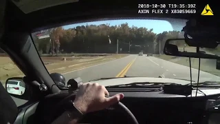 Dashcam of high seed chase goes through school zone in Newnan