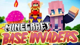Animal Tower! | Minecraft Base Invaders Challenge