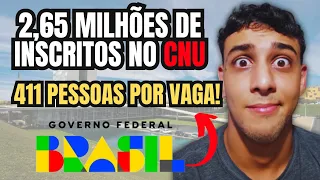 CNU: 2,65 MILHÕES DE INSCRITOS no Concurso Nacional Unificado!