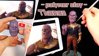 Thanos made from polymer clay, the full figure sculpturing process【Clay producer Leo】