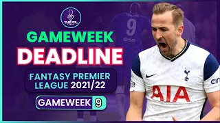 Gameweek 9 Preview | LUKAKU REPLACEMENT & More | FPL 2021/22