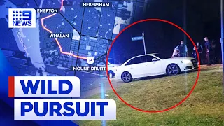 Teens allegedly led police on a wild chase across Sydney in stolen luxury car | 9 News Australia