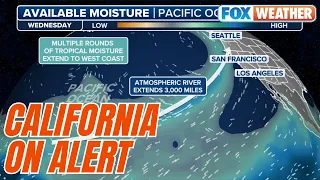 Potent Atmospheric River Threatens CA, West Coast With Flooding Rain, High Winds, Mountain Snow