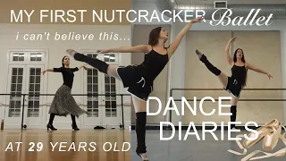 🩰My First NUTCRACKER BALLET vlog EVER!🎄(as an adult ballerina) - rehearsal, ballet, cozy fall days