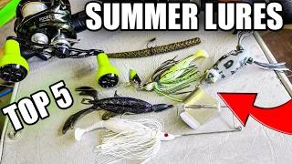 5 BEST Summer Bass Fishing Lures 2021 (Summer Fishing TIPS!)
