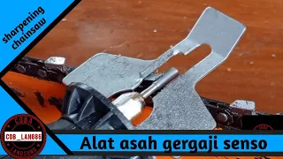 Alat asah gergaji senso/sharpening chainsaw#sharpening #alat#chainsaw