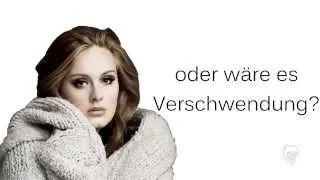 Adele Chasing Pavements - Deutsche Übersetzung :)