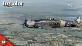 Macchi C.200 "Saetta" - Regia Aeronautica Italian air force in ww2 [AI, Sound, 60fps, Colourized]