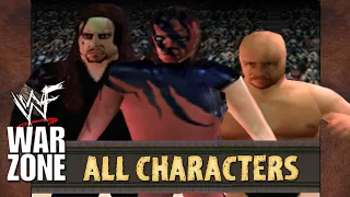 WWF War Zone - All Characters & Complete Roster