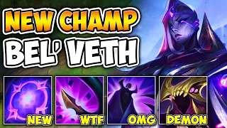 BEL'VETH, RIOT'S NEW CREATION IS LEGIT MADNESS! (7.0 ATTACK SPEED, PENTAKILL)