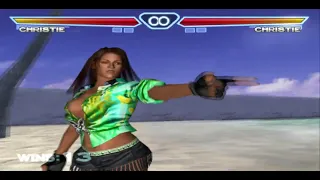 Tekken 4 Christie Purple use attack heran bago from back VS Christie Green ko 2 rounds and all stage
