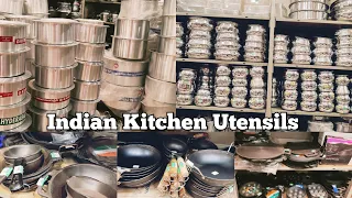 KITCHEN COOK WARE SHOPPING | Indian kitchen utensils  Iron, Cast Iron & Aluminium shopping haul