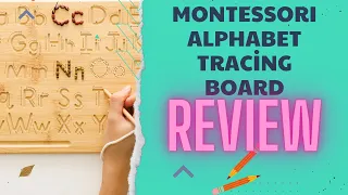 Montessori Alphabet Tracing Board I Pre School, Home School I Toddler Learning Fine Motor Skills