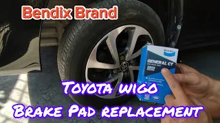 How to Replace Toyota Wigo Brake Pads Step by steps| Paano mag plait Ng Toyota Wigo Brake pads