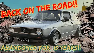 BACK ON THE ROAD after 15 years!! Golf mk1