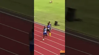 Noah Lyles almost catches Coleman with incredible top speed #fast #insane #viral #blowup #shorts
