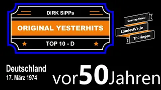 Original Yesterhits Top Ten Germany vor 50 Jahren