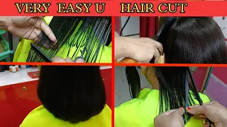 VERY EASY U HAIRCUT #trending #viral #100kviews #tilottama #10ksubscribers