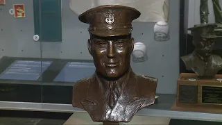 Bust of late Cleveland Indians' pitcher Bob Feller presented at Progressive Field to US Navy