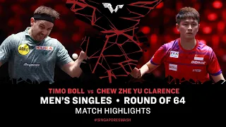Timo Boll vs Chew Zhe Yu Clarence | MS R64 | Singapore Smash 2024