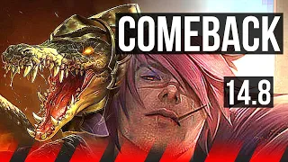 RENEKTON vs SETT (TOP) | Comeback, 39k DMG, 12/4/11, Dominating | KR Master | 14.8