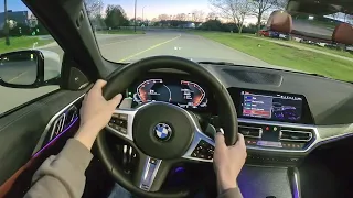 2021 BMW 430i Convertible - POV Night Drive (Binaural Audio)