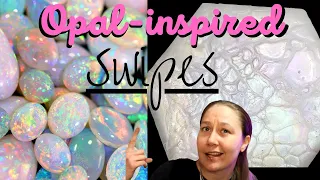 #39 | Opal Inspired Sheleeart Swipes! | #TLP interference | Fluid Art