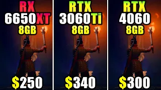 RX 6650 XT vs RTX 3060 Ti vs RTX 4060 | 1080p &1440p Gaming Benchmarks