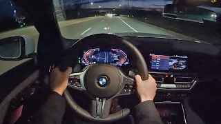 2022 BMW 230i - POV Night Drive (Binaural Audio)