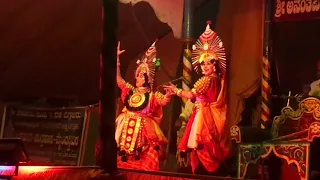 Yakshagana. Perduru Mela. #raghu achar #arpitha hegde #nagashri g s #rakesh malya # Sunil bhandari