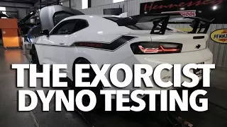 THE EXORCIST Camaro ZL1 1LE Making Power on the Dyno!