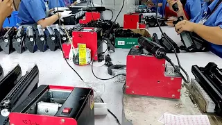 Toner cartridges production line and quality testing