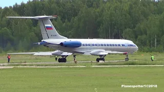 THE SOUND Tupolev Tu-134AK RF-94296 Russia-Air Force. Tver - Migalovo