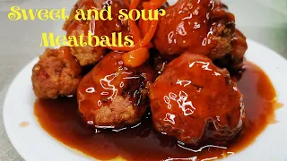 Sweet and sour meatball / bola bola /
