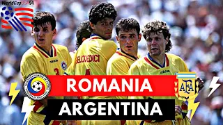 Romania vs Argentina 3-2 All Goals & Highlights ( World Cup 1994 )