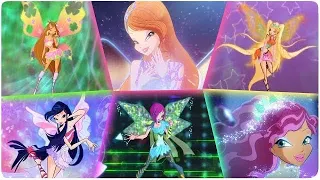 Winx Club - All Transformations Up To Cosmix [Season 1 to 8]