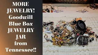 MORE JEWELRY! Goodwill Blue Box JEWELRY JAR from Tennessee!!