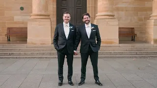 Art Gallery South Australia LGBTIQA+ wedding - James + Miguel