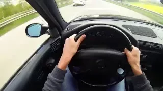 BMW E34 M5 Autobahn Race Fun/ Acceleration